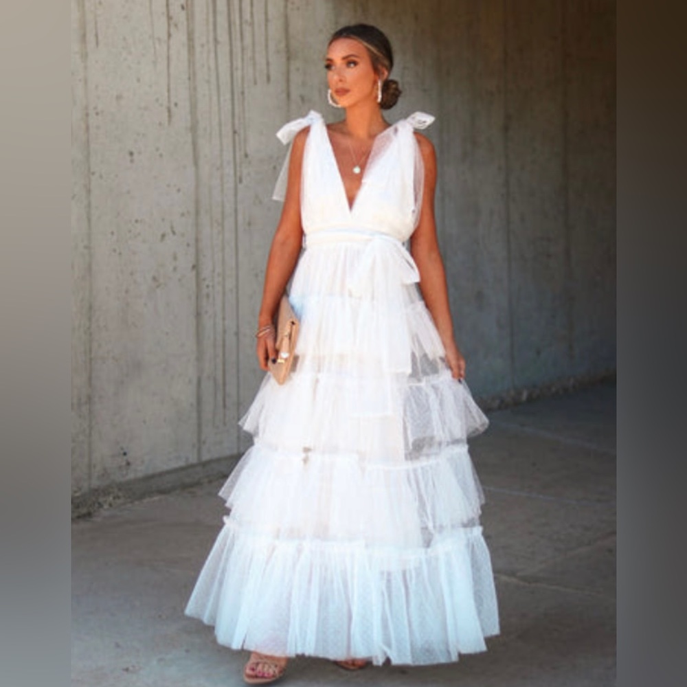 Tulle maxi dress